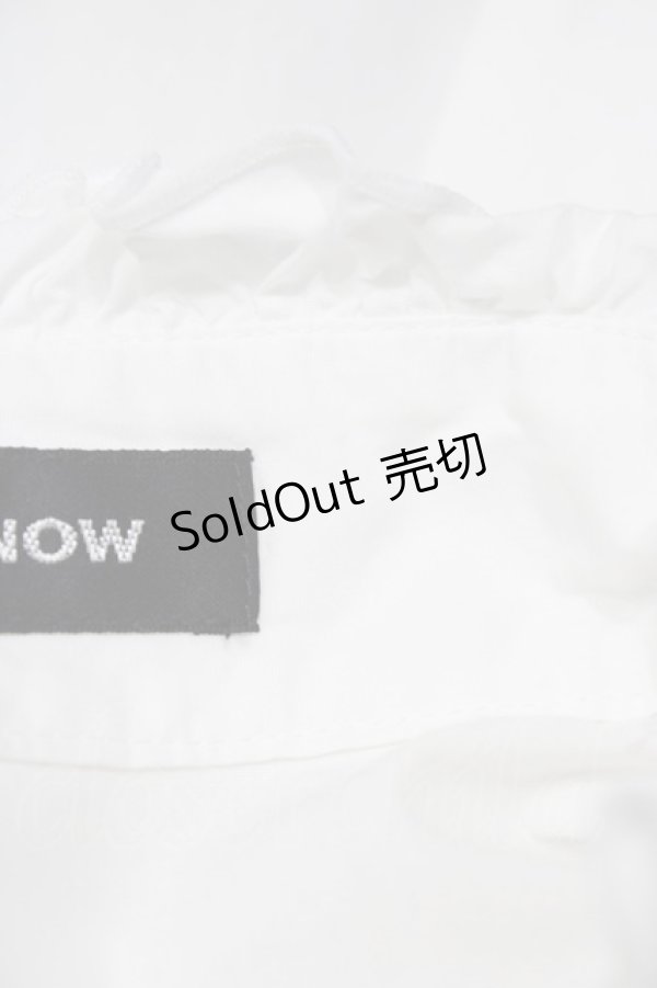 画像3: PEACE NOW / フリルスタンドカラーブラウス  ホワイト H-26-02-07-1048-PU-BL-KB-ZH (3)