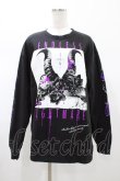 画像1: SEX POT ReVeNGe / プリントスウェットトップス  ブラック H-26-02-07-1055-SP-TO-KB-ZH (1)