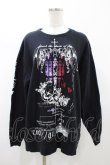 画像1: SEX POT ReVeNGe / プリントスウェットトップス  ブラック H-26-02-07-1056-SP-TO-KB-ZH (1)