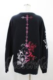画像2: SEX POT ReVeNGe / プリントスウェットトップス  ブラック H-26-02-07-1056-SP-TO-KB-ZH (2)
