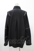 画像2: REFLEM / ロゴチャーム付きZIPシャツ  ブラック H-26-02-07-1057-PU-BL-KB-ZH (2)