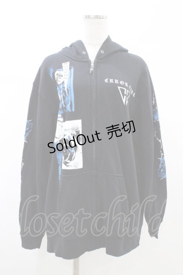 画像1: SEX POT ReVeNGe / プリントZIPパーカー  ブラック H-26-02-07-1061-SP-TO-KB-ZH (1)