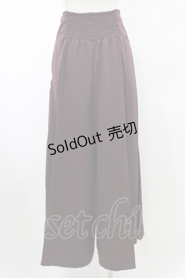 画像2: Rozen Kavalier / プリーツワイドパンツ  ボルドー H-26-02-07-1009-OO-PA-KB-ZH (2)