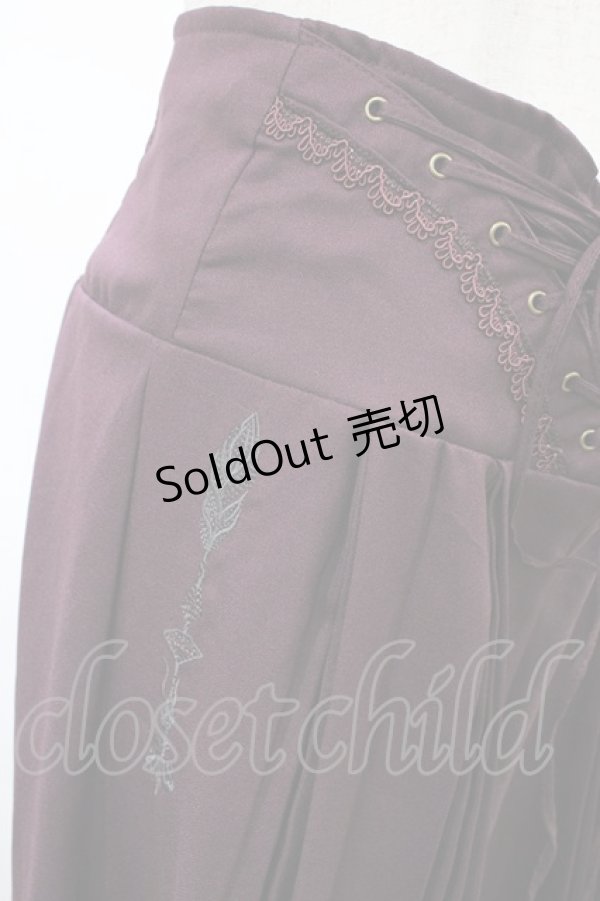 画像3: Rozen Kavalier / プリーツワイドパンツ  ボルドー H-26-02-07-1009-OO-PA-KB-ZH (3)