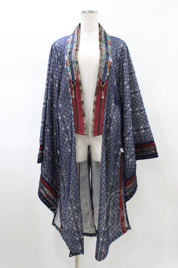 画像1: Ozz oneste / 天華夢想羽織  ネイビー H-26-02-07-1012-OO-JA-KB-ZH (1)