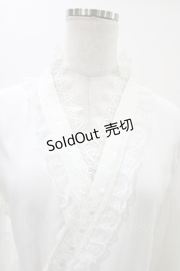 画像4: MAJOH(MR corset) / MINI FRILL YUKATA  白 H-26-02-07-1013-0-OP-AK-ZH (4)