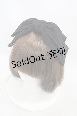 画像: Melody BasKet / Sugar powderリボンクリップ  ブラック H-26-02-07-1002-LO-AC-KB-ZH