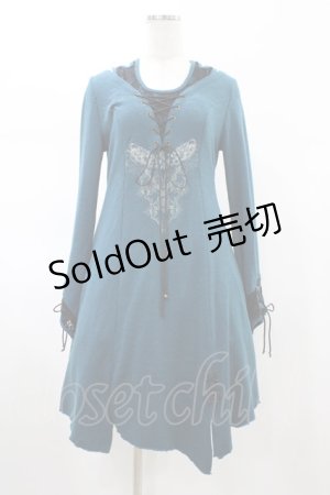 画像: Rozen Kavalier / レース切替ニットソーワンピース  グリーン H-26-02-07-1016-OO-OP-KB-ZH