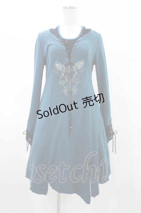 画像1: Rozen Kavalier / レース切替ニットソーワンピース  グリーン H-26-02-07-1016-OO-OP-KB-ZH (1)