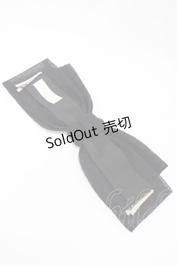 画像3: Melody BasKet / Sugar powderリボンクリップ  ブラック H-26-02-07-1002-LO-AC-KB-ZH (3)