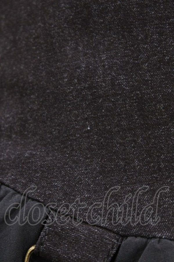 画像3: Ozz conte / 異素材切替イレギュラースカート  ネイビー H-26-02-07-1021-OO-SK-KB-ZH (3)