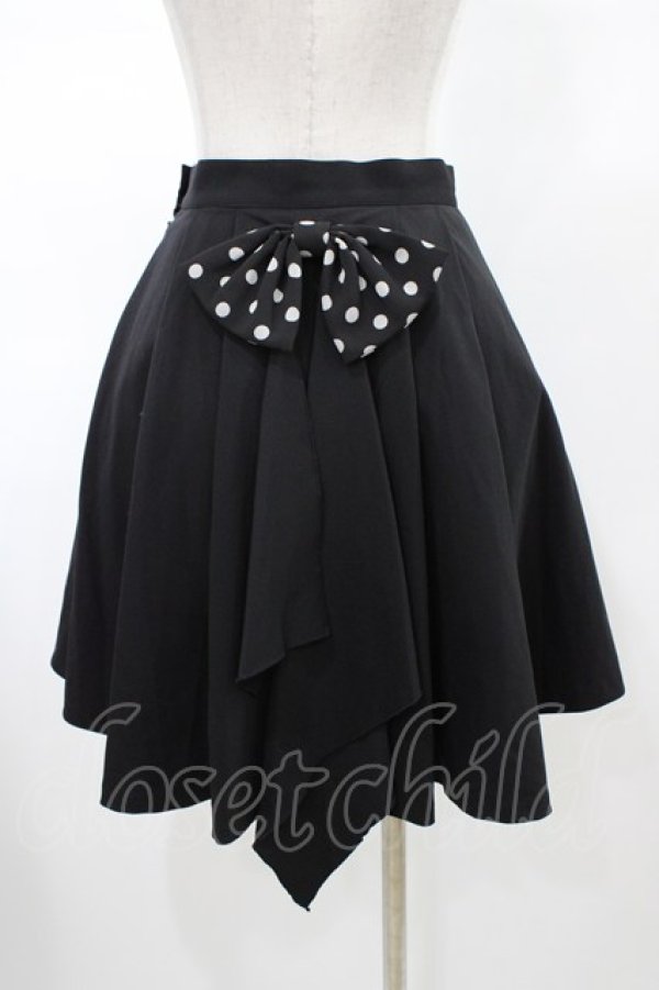 画像2: PEACE NOW / ドットフリルレイヤード風スカート  ブラック H-26-02-07-1024-PU-SK-KB-ZH (2)