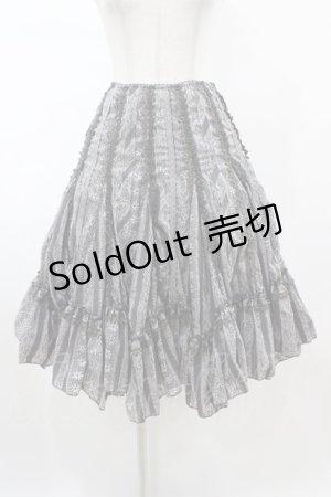 画像: OZZ ANGELO / レースラインスカート  グレー H-26-02-07-1025-OO-SK-KB-ZH