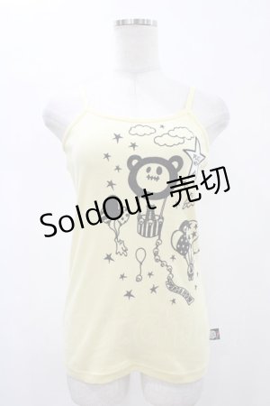 画像: PEACE NOW / プリントキャミソール  イエロー H-26-02-07-1027-PU-TO-KB-ZH