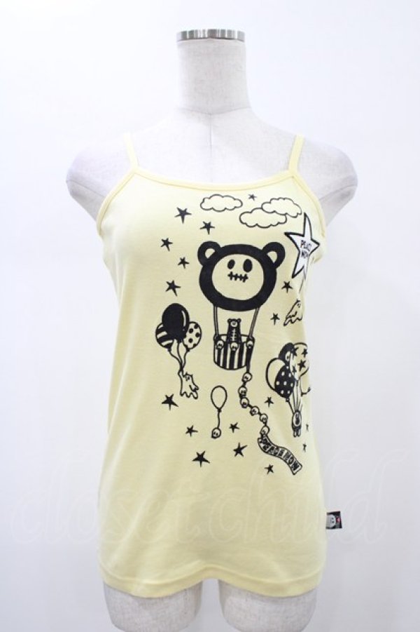 画像1: PEACE NOW / プリントキャミソール  イエロー H-26-02-07-1027-PU-TO-KB-ZH (1)