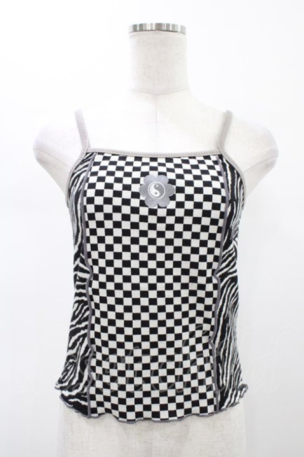 画像1: Candy Stripper / CND BABYキャミソール  ブラック H-26-02-07-1028-PU-TO-KB-ZH (1)