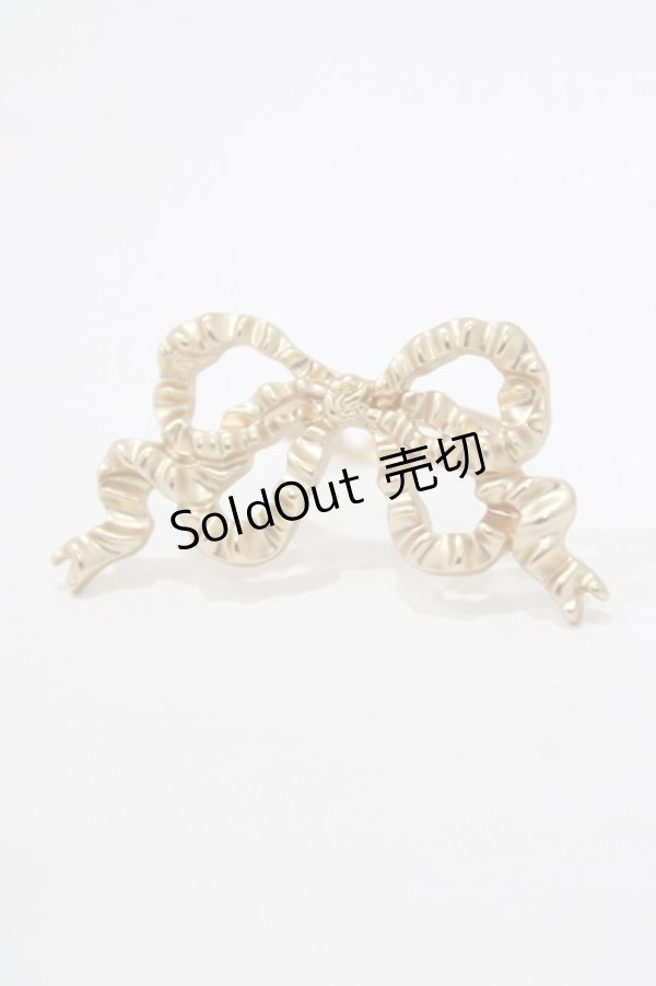 画像1: Kurumi Collaboration / アンティークリボンリング Free ゴールド H-26-02-07-060-GO-AC-NS-ZH (1)