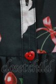 画像5: Chalmiere / チェリーバニー柄ワンピース M ブラック H-26-02-07-006-0-OP-NS-ZH (5)