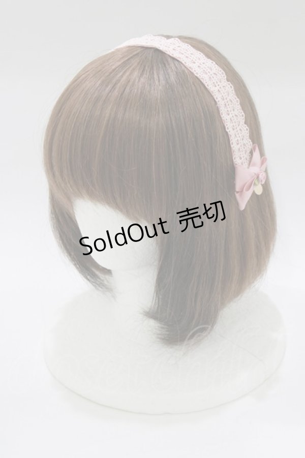 画像1: m petit by misako / AM*NIヘッドドレスB  ピンク H-26-02-07-071-LO-AC-NS-ZH (1)