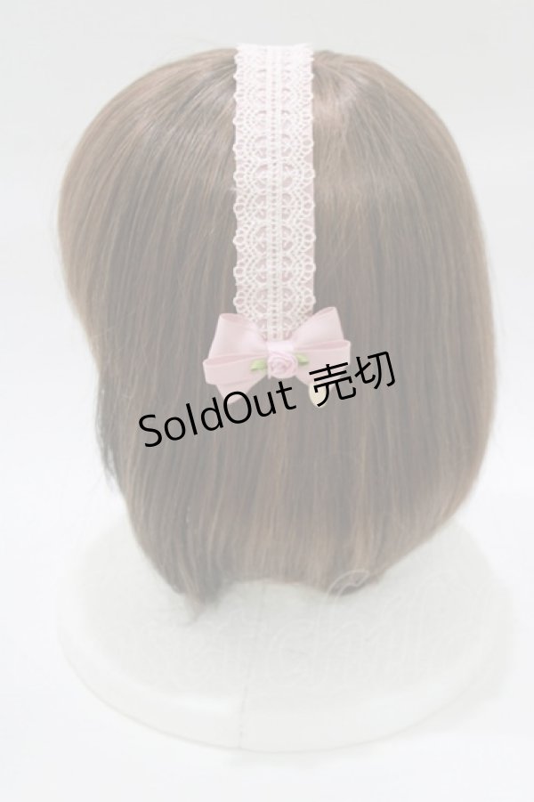 画像2: m petit by misako / AM*NIヘッドドレスB  ピンク H-26-02-07-071-LO-AC-NS-ZH (2)