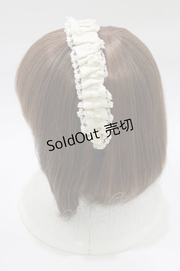 画像2: m petit by misako / TT*AMレースカチューシャ  オフ H-26-02-07-077-LO-AC-NS-ZH (2)