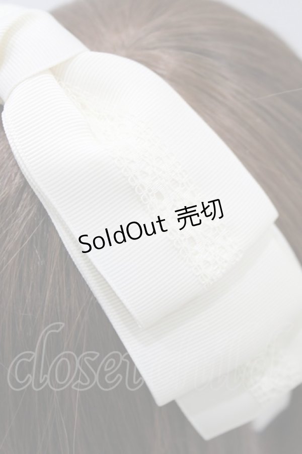 画像3: m petit by misako / AM*NIリボンカチューシャ  オフ H-26-02-07-078-LO-AC-NS-ZH (3)