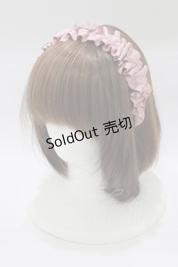 画像1: m petit by misako / ギャザーリボンカチューシャ  ピンク H-26-02-07-079-LO-AC-NS-ZH (1)