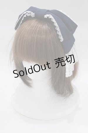 画像: Chalmiere / リボンカチューシャ  ネイビー H-26-02-07-080-0-AC-NS-ZH