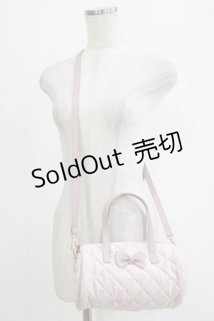 画像: m petit by misako / キルティングリボンショルダーバッグ  ピンク H-26-02-07-082-LO-BG-NS-ZH