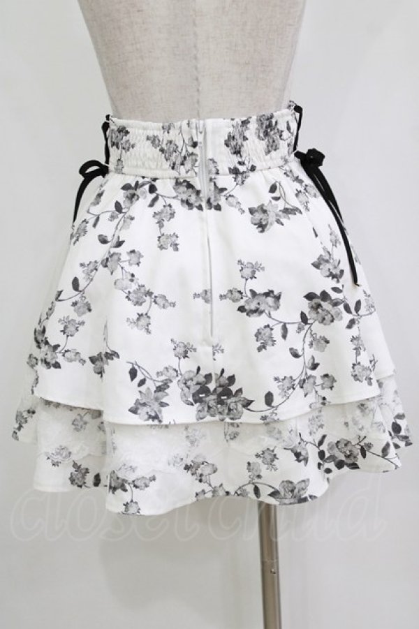 画像3: couture BY ROJITA / レーシーティアードミニスカート Free アイボリー/花柄 H-26-02-07-010-GO-SK-NS-ZH (3)