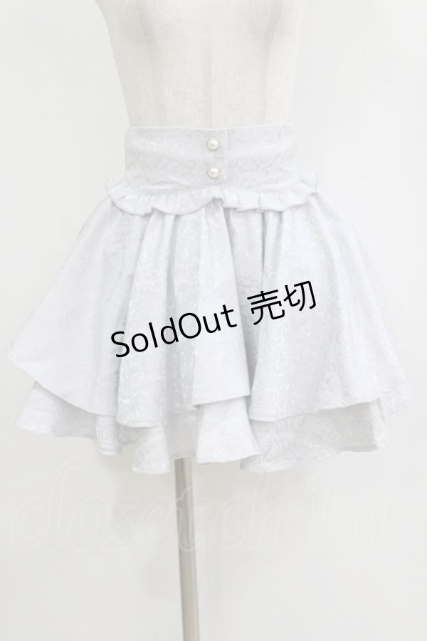 画像1: Pal elfy / ジャガードフレアスカート Free ブルー H-26-02-07-011-0-SK-NS-ZH (1)