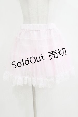 画像: majoretty / まゆろん/リボン付きパニエ L ピンク H-26-02-07-015-GO-PA-NS-ZH