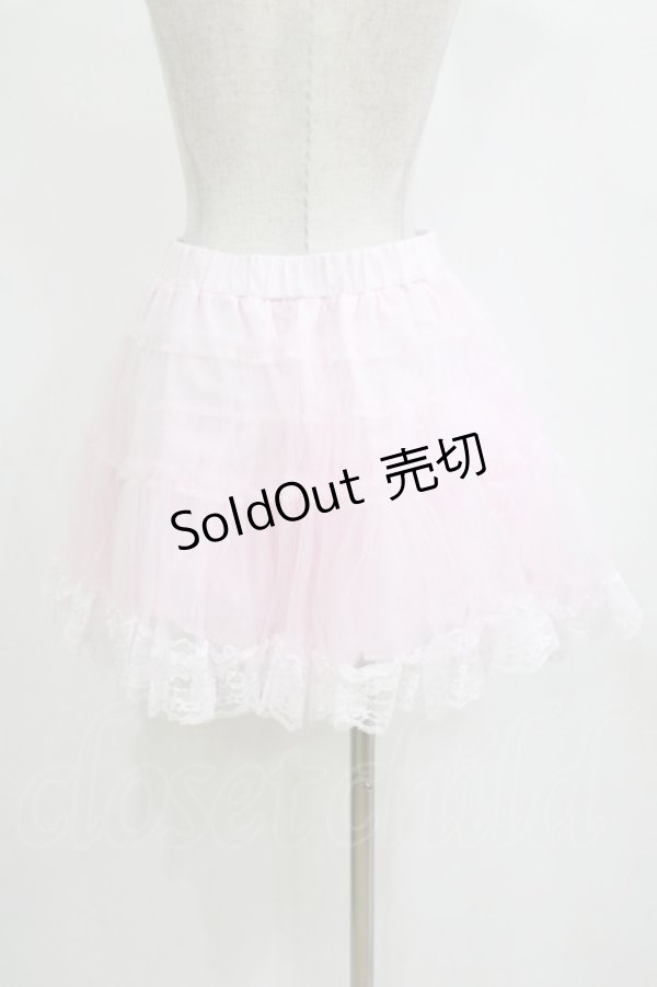 画像3: majoretty / まゆろん/リボン付きパニエ L ピンク H-26-02-07-015-GO-PA-NS-ZH (3)