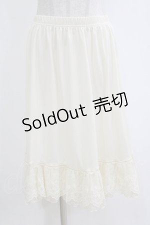 画像: axes femme / レース重ねペチスカート M 生成り H-26-02-07-016-AX-SK-NS-ZH