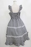 画像3: Cherirulu Chocola / ギンガムチェックジャンパースカート L ブラック H-26-02-07-002-GO-OP-NS-ZH (3)