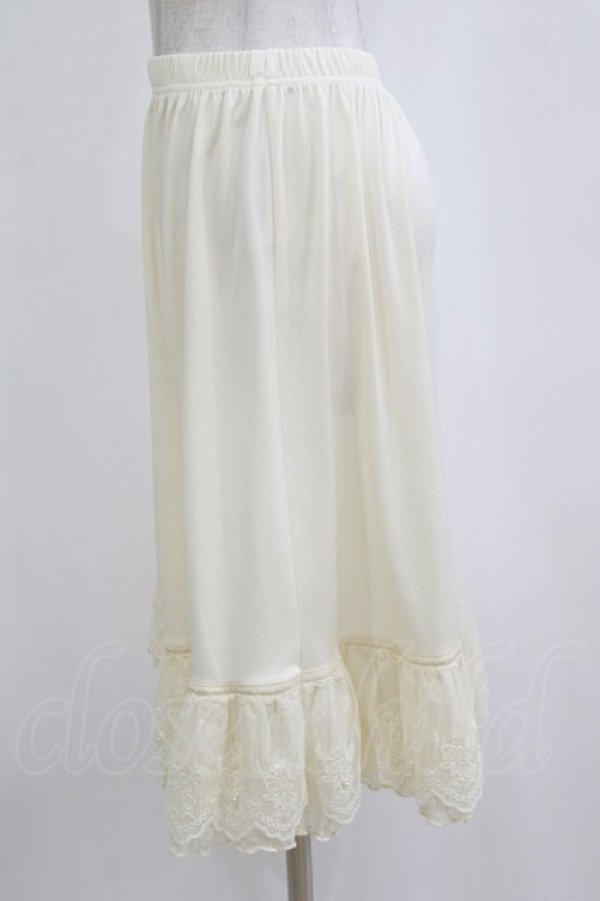 画像2: axes femme / レース重ねペチスカート M 生成り H-26-02-07-016-AX-SK-NS-ZH (2)