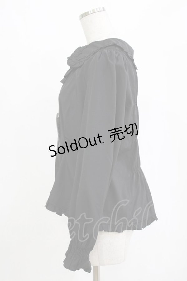 画像2: CHIP CLIP / WonderTeaParty/ブラウス＆ヘッドドレスセット L ブラック H-26-02-07-021-PU-BL-NS-ZH (2)
