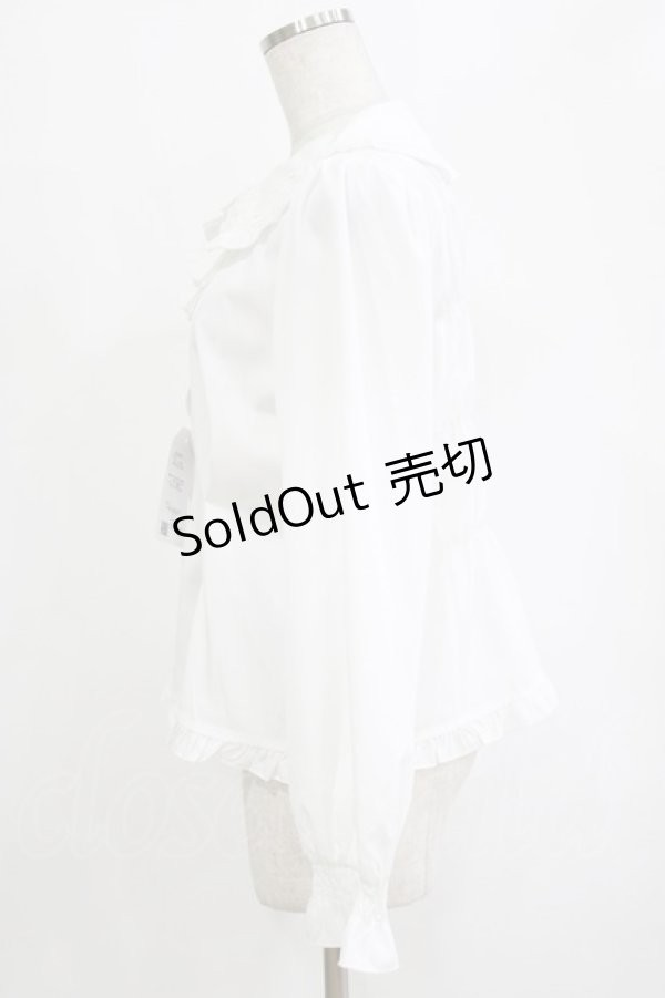 画像2: CHIP CLIP / WonderTeaParty/ブラウス＆ヘッドドレスセット L オフ H-26-02-07-023-PU-BL-NS-ZH (2)