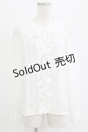 画像: axes femme kawaii / ローズレースブラウス M オフ H-26-02-07-024-AX-BL-NS-ZH