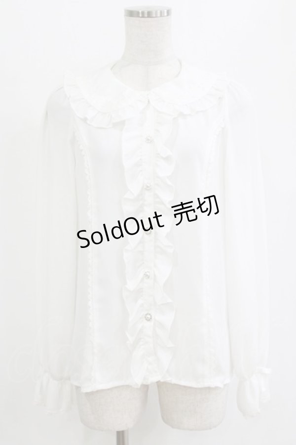 画像1: axes femme kawaii / ローズレースブラウス M オフ H-26-02-07-024-AX-BL-NS-ZH (1)