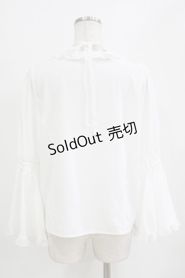画像3: Alice Mashiro / 眞白ありす/姫袖ブラウス M オフ H-26-02-07-025-PU-BL-NS-ZH (3)