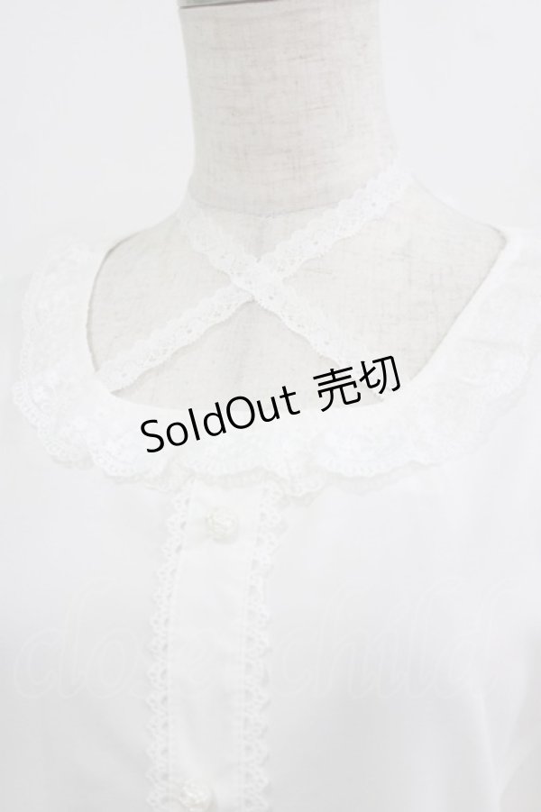 画像4: Alice Mashiro / 眞白ありす/姫袖ブラウス M オフ H-26-02-07-025-PU-BL-NS-ZH (4)