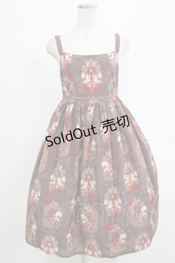 画像1: Enchantlic Enchantilly / 王女様のヴァイオリンジャンパースカート Free ブラウン H-26-02-08-001-LO-OP-NS-ZH (1)