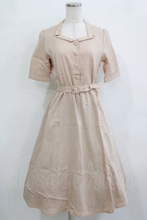 画像: an another angelus / レトロ変型開衿ワンピース Free L/BEIGE H-26-02-08-024-CA-OP-NS-ZH