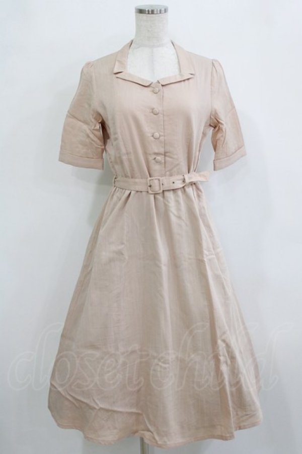 画像1: an another angelus / レトロ変型開衿ワンピース Free L/BEIGE H-26-02-08-024-CA-OP-NS-ZH (1)