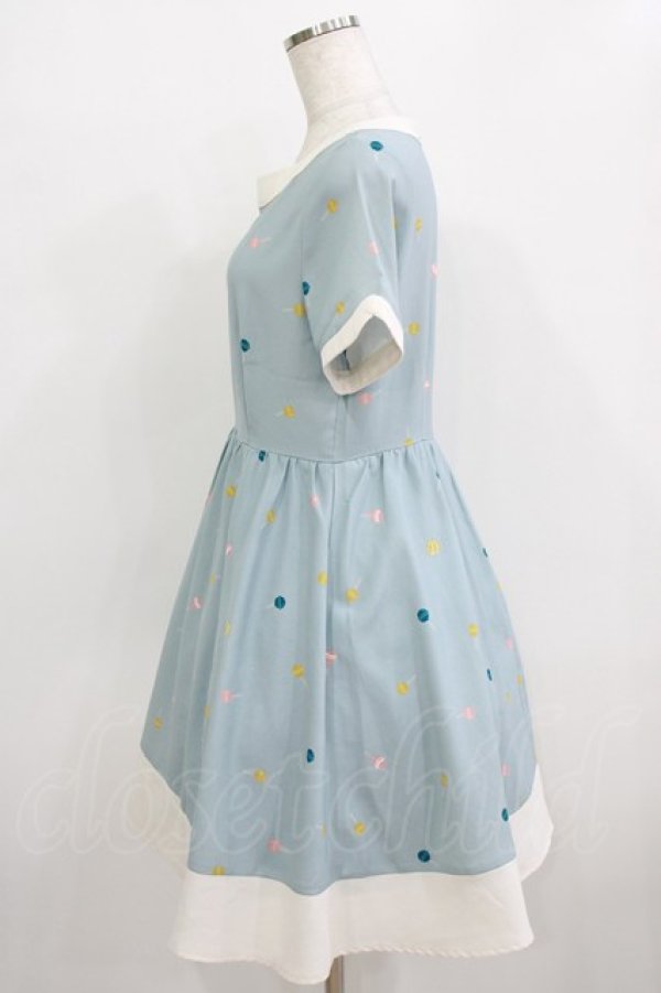 画像2: Fi.n.t / キャンディドット柄ワンピース Free LIGHT BLUE H-26-02-08-027-CA-OP-NS-ZH (2)