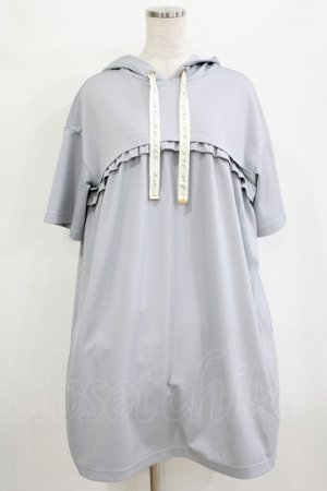 画像: Fi.n.t / ロゴリボンレイヤード風カットワンピース Free BLUE GRAY H-26-02-08-030-CA-OP-NS-ZH