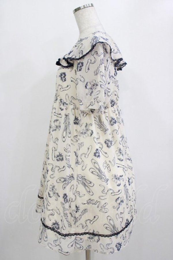 画像2: Fi.n.t / トゥーシューズシフォンワンピース Free オフ H-26-02-08-033-CA-OP-NS-ZH (2)