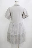 画像3: Fi.n.t / チュールドッキングポロワンピース Free L/GRAY H-26-02-08-035-CA-OP-NS-ZH (3)