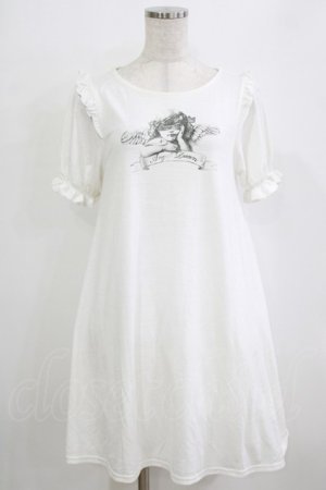 画像: Ank Rouge / エンジェルプリントカットワンピース M オフ H-26-02-08-039-CA-OP-NS-ZH